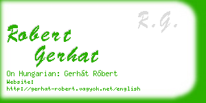robert gerhat business card